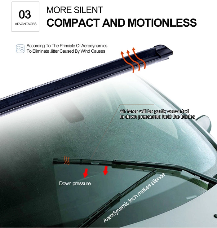 Clwiper Wiper Blades Universal Soft Frameless Assembly Chrome Auto Car Windshield Wipers